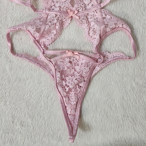 New!For Love and Lemons  Creamsicle Lace Teddy Bodysuit - Picture 6 of 12